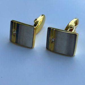 Cuff Links Gold/Silver Tone Fashion Cuff Links Men Jewelry New
